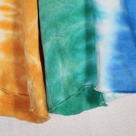 Wild Fable Multi Color Tie Dye Cotton Poly Material Elastic Tie Waist Shorts M - Picture 4 of 16